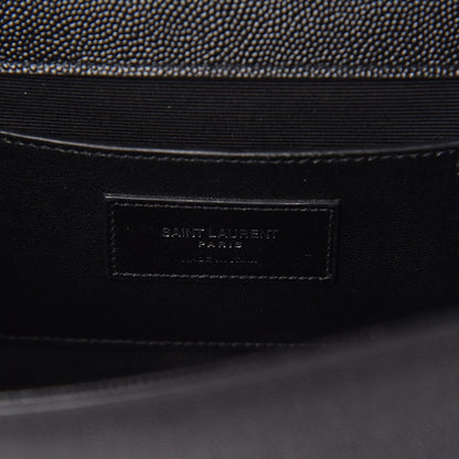 Saint Laurent Grain De Poudre Medium Classic Monogram Kate Satchel Black 7 of 11