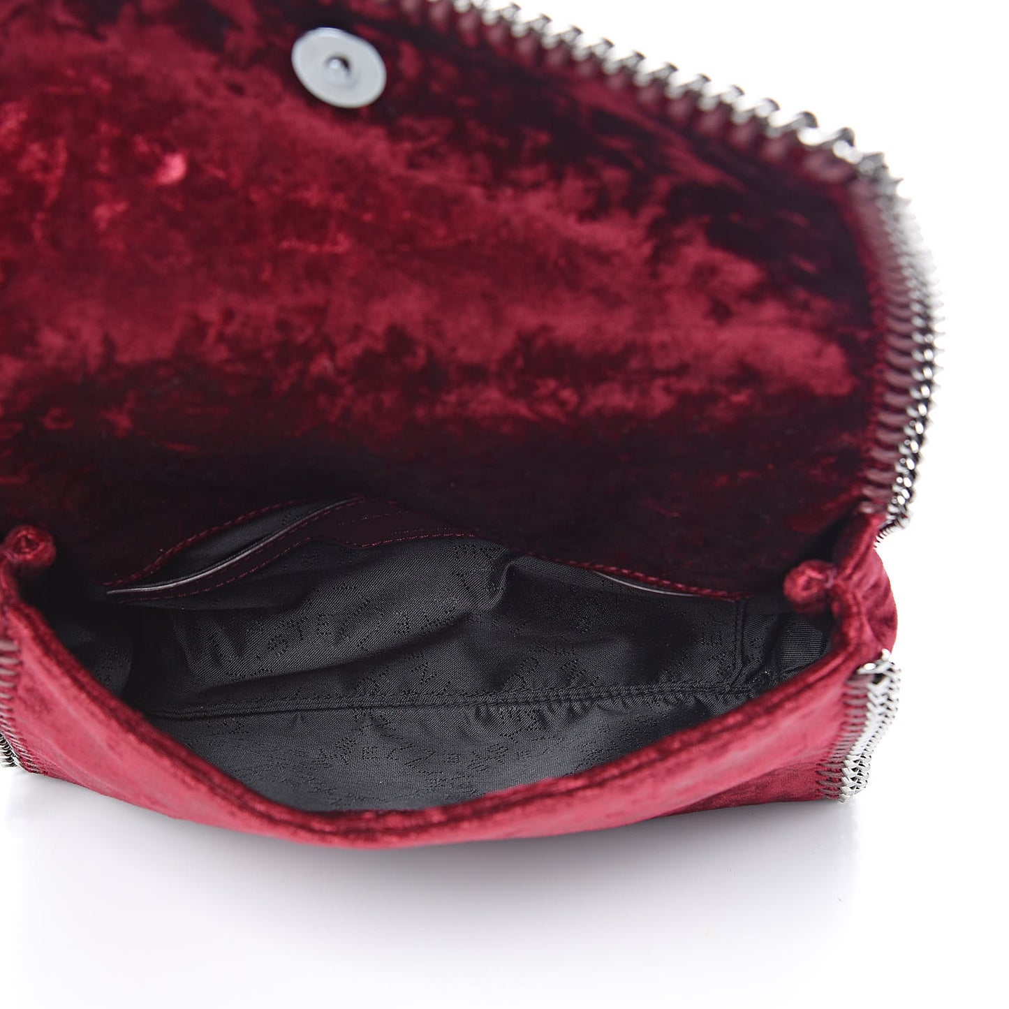 Velvet Falabella Crossbody Bag Burgundy