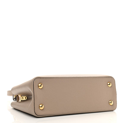 Louis Vuitton Taurillon Capucines MM Galet 3 of 8