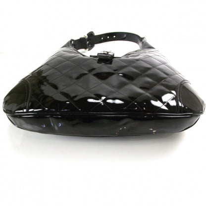 Burberry Patent Quilted Brook Hobo Black 4 of 10