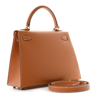 Hermes Epsom Kelly Sellier 25 Gold 3 of 11