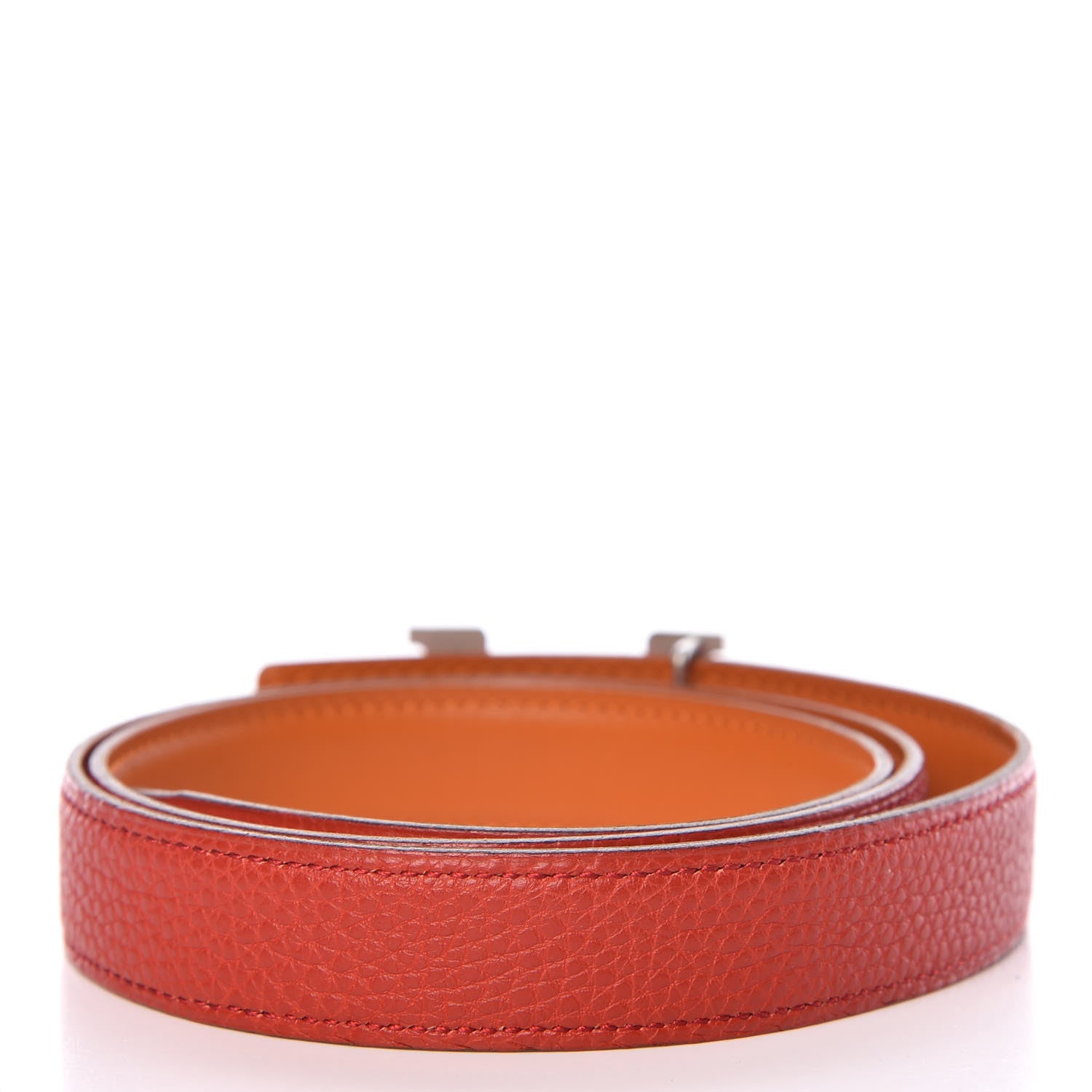 Hermes Box Togo 24mm Mini Constance H Belt 85 Orange Vermillion 3 of 8