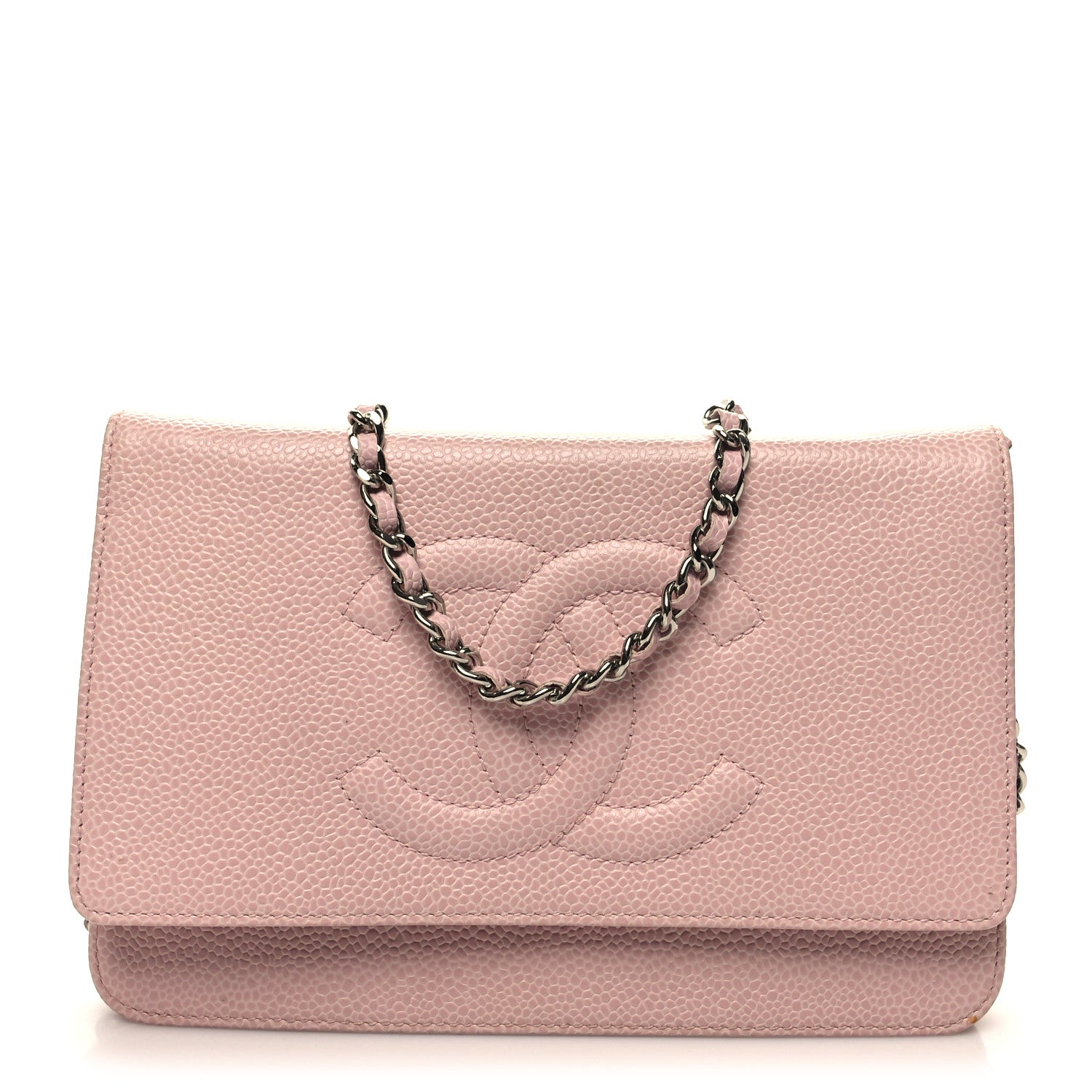 Chanel Caviar Timeless CC Wallet on Chain WOC Pink 1 of 11