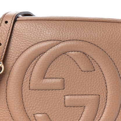 Gucci Pebbled Calfskin Small Soho Disco Bag Camelia 9 of 10