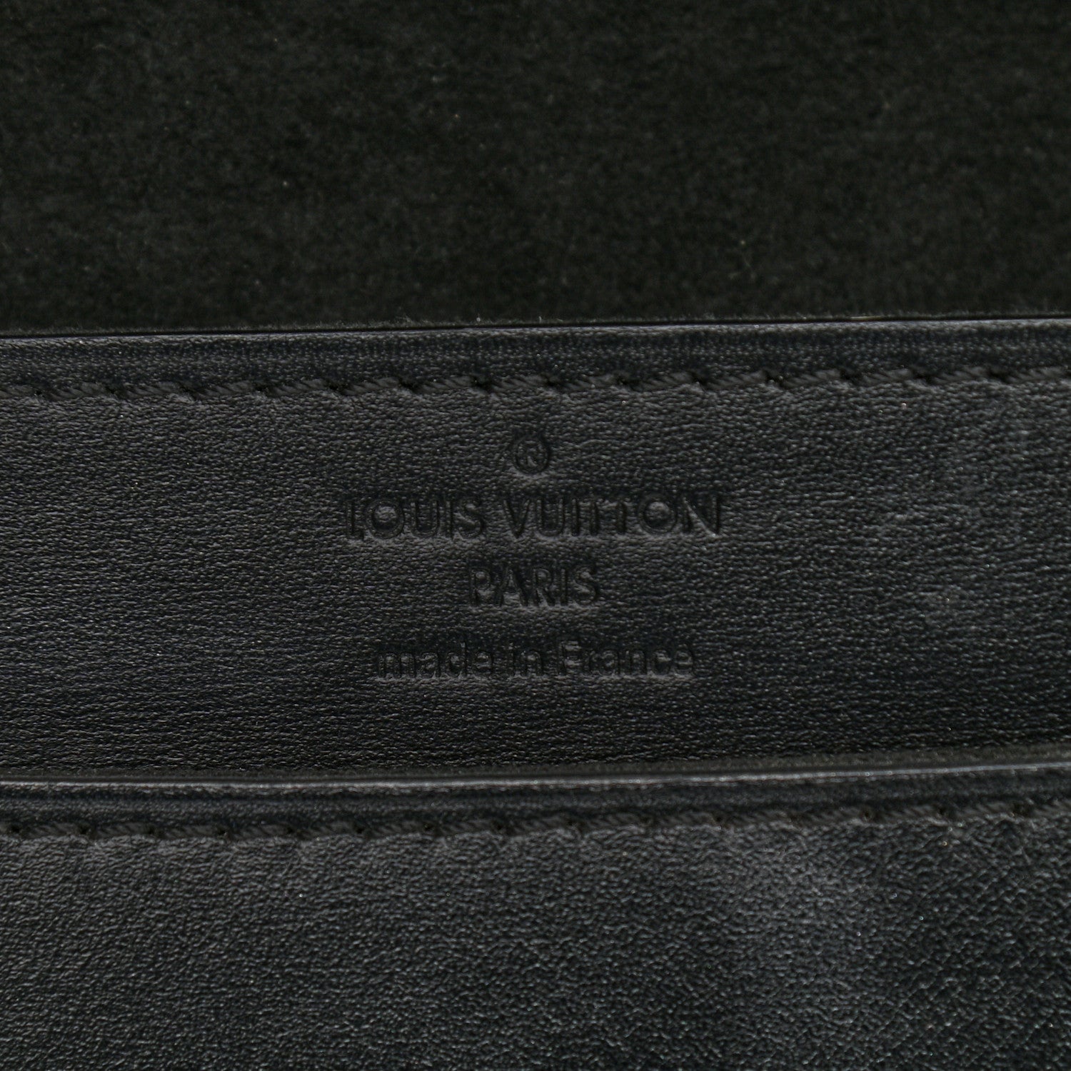 Louis Vuitton Calfskin Chain Louise GM Black 6 of 12