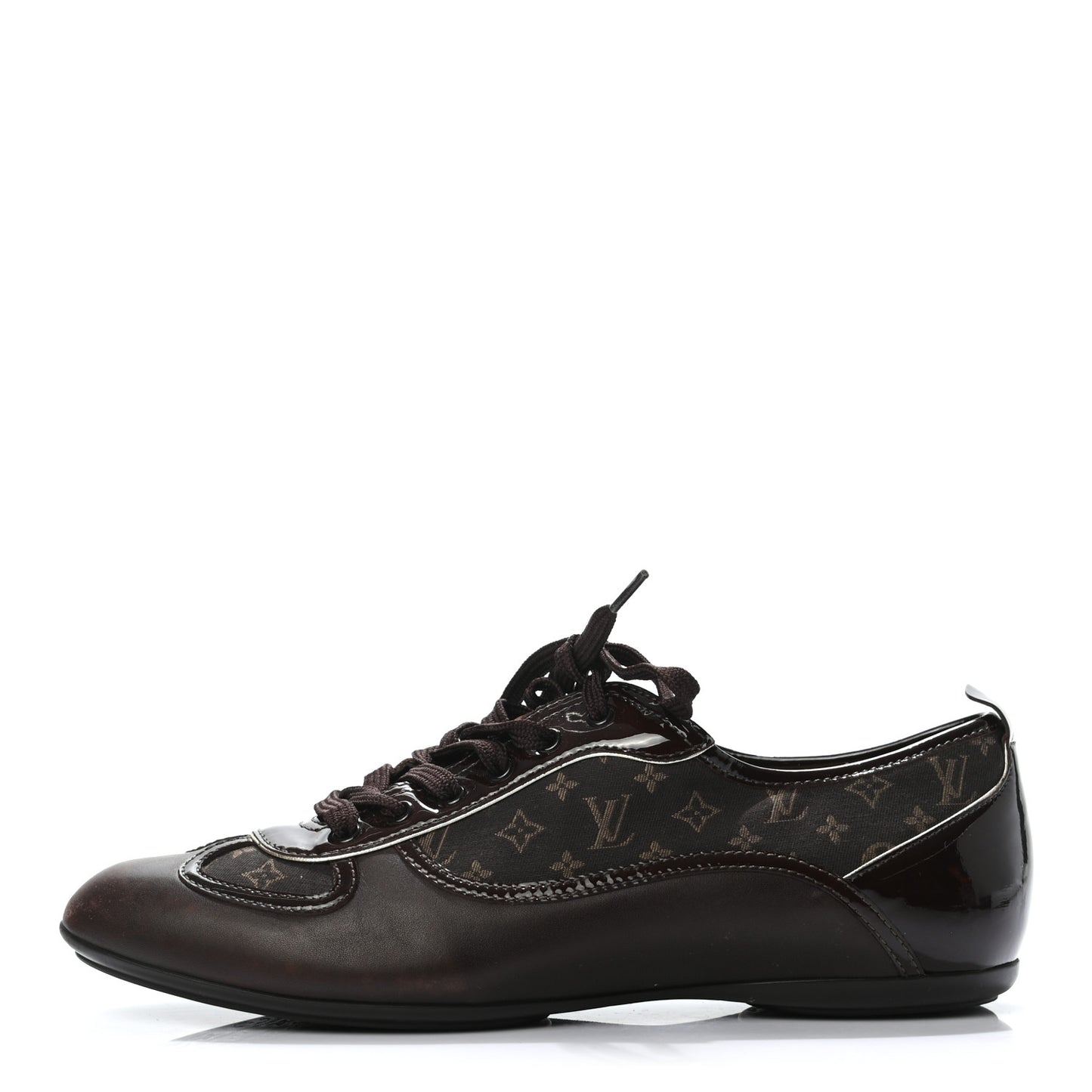 Patent Monogram Globe Trotter Sneakers 37