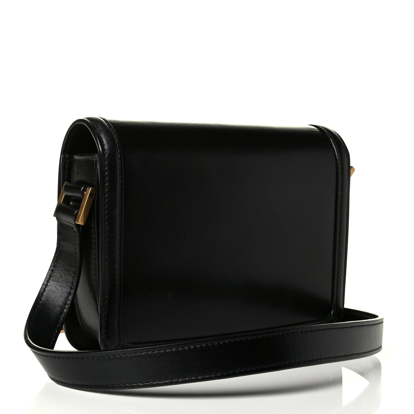 Smooth Calfskin Small Solferino Satchel Black