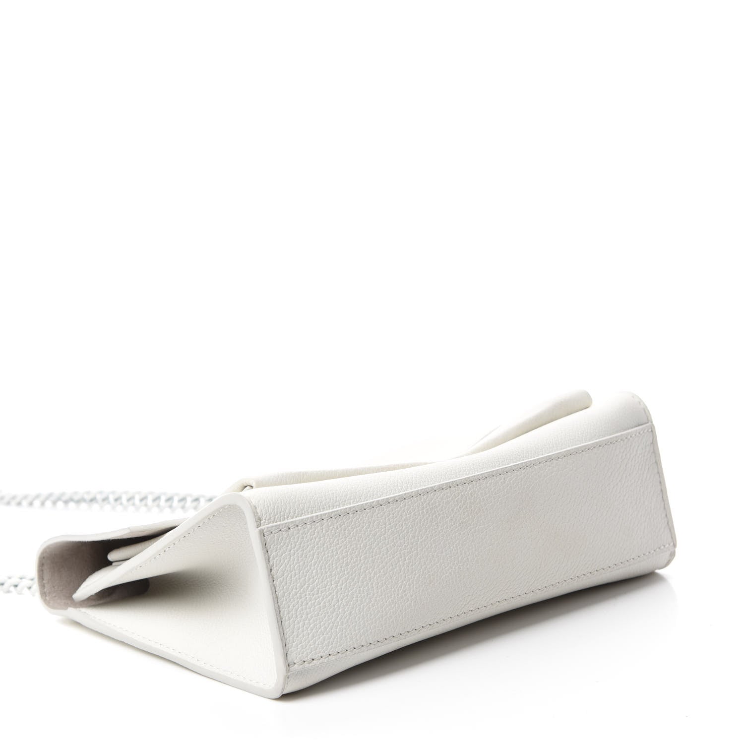 Louis Vuitton Soft Calfskin Mylockme Chain Bag BB White 4 of 12