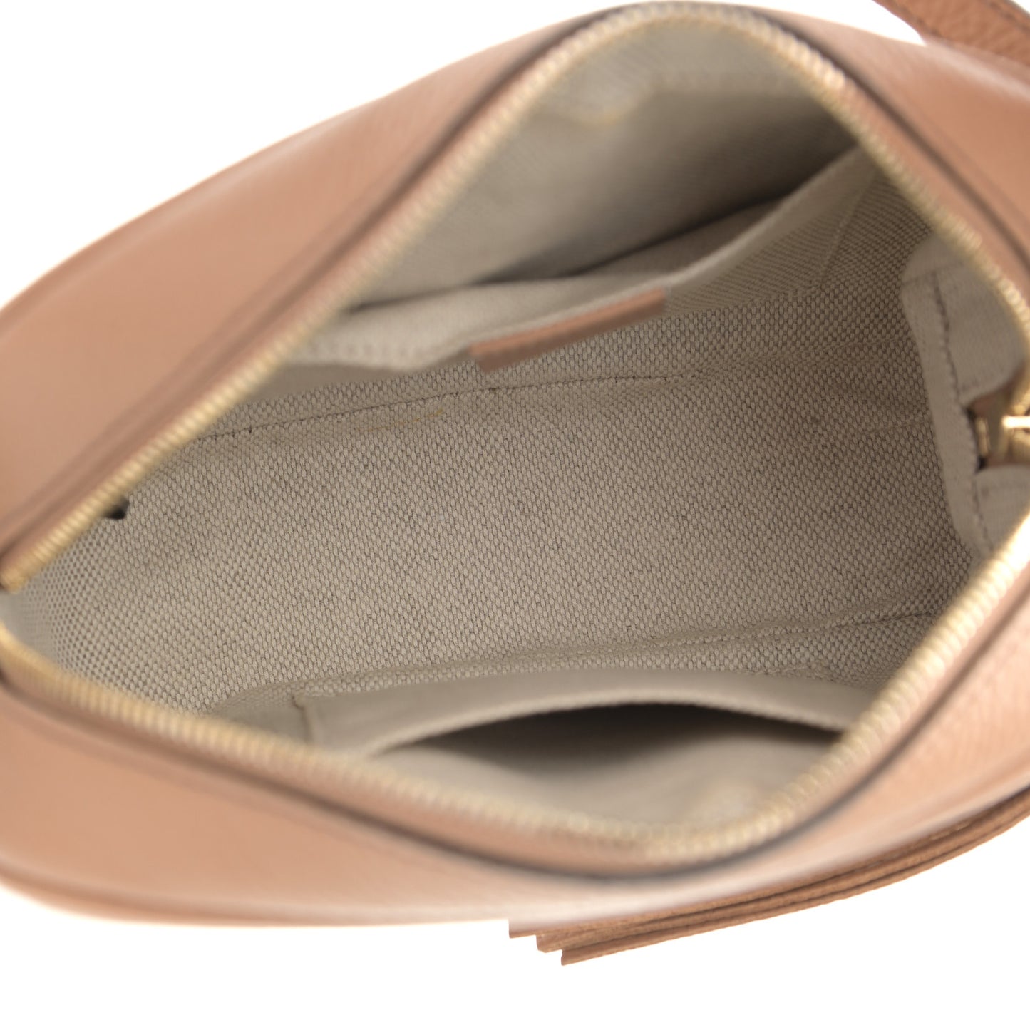Pebbled Calfskin Small Soho Disco Bag Camelia