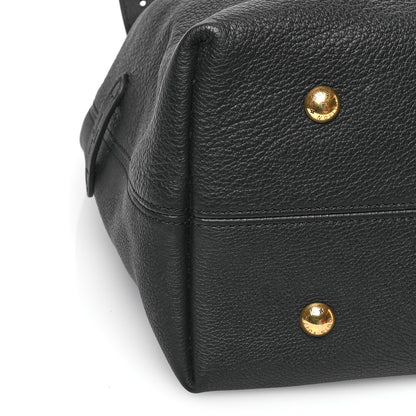 Louis Vuitton Grained Calfskin Low Key Hobo MM Black 8 of 9