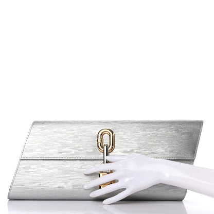 Louis Vuitton Epi Blade Clutch Silver 2 of 8