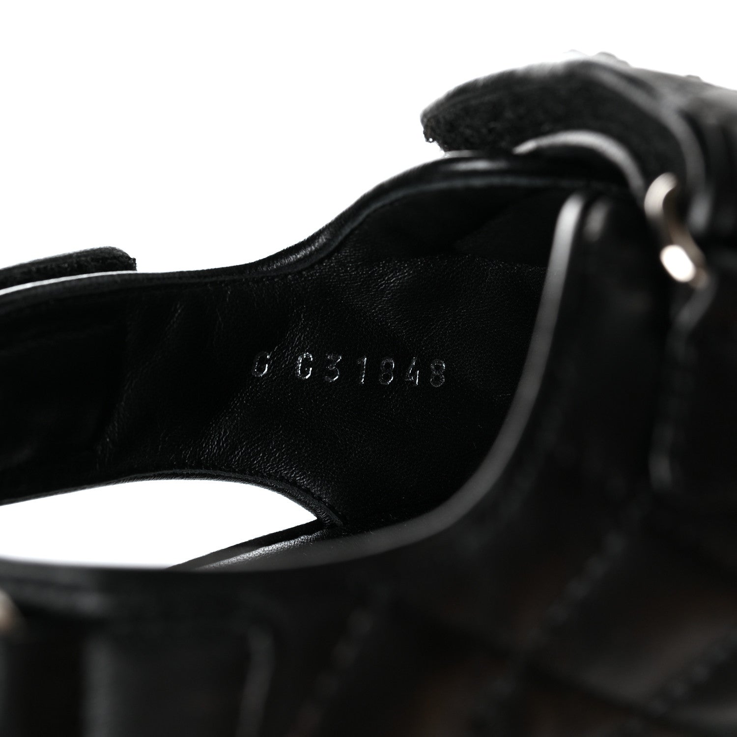 Chanel Lambskin Velcro Dad Sandals 39.5 Black 8 of 9