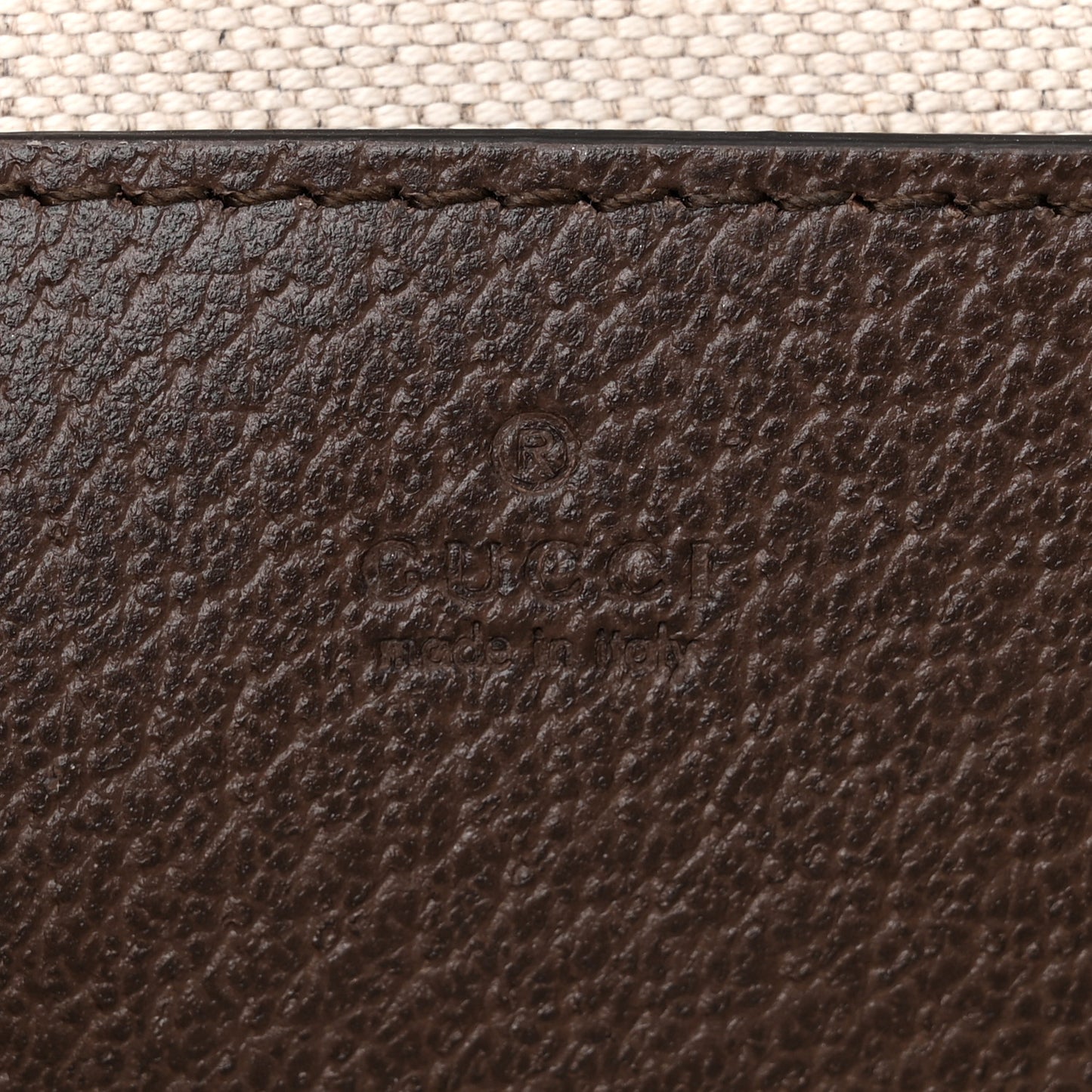 GG Supreme Monogram Textured Dollar Calfskin Web Mini Ophidia Envelope Shoulder Bag Beige Ebony