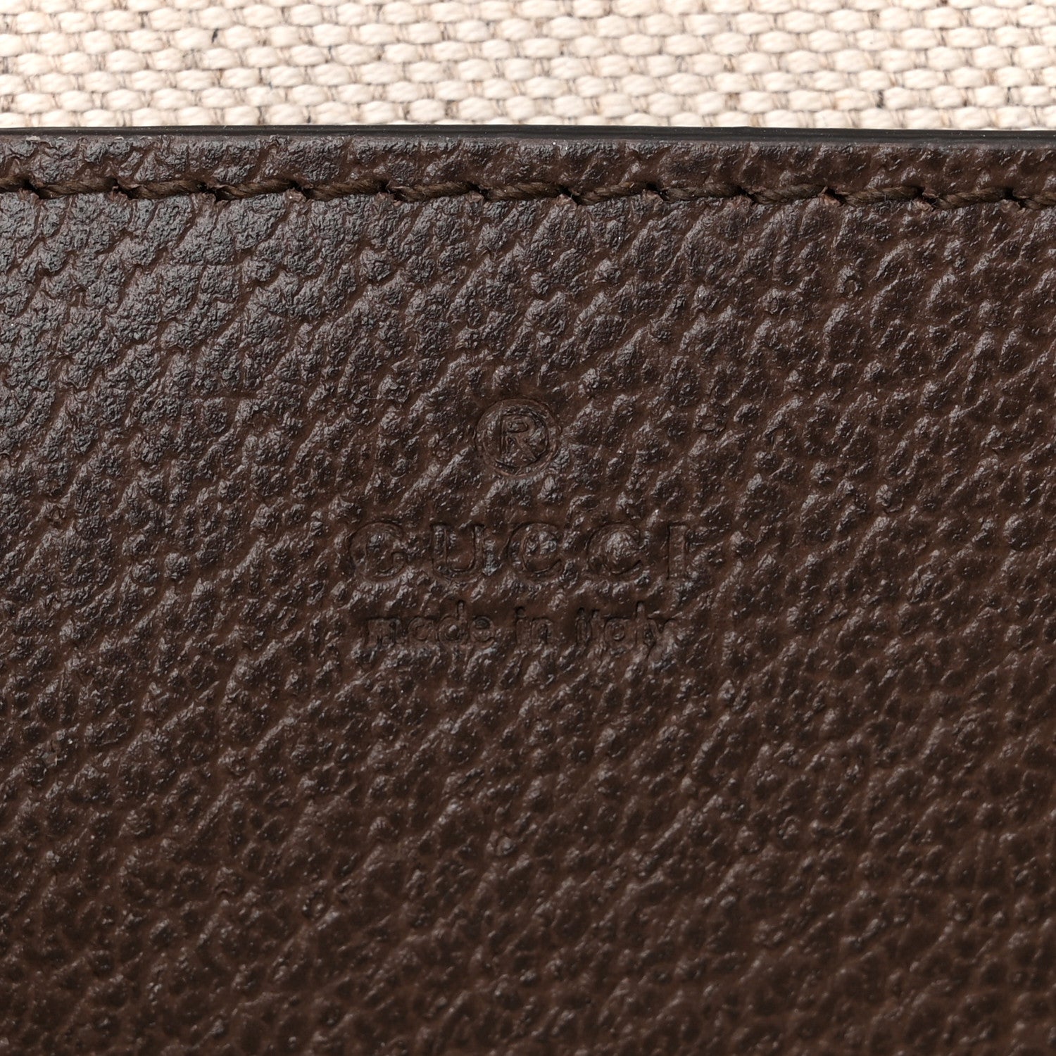 Gucci GG Supreme Monogram Textured Dollar Calfskin Web Mini Ophidia Envelope Shoulder Bag Beige Ebony 6 of 11