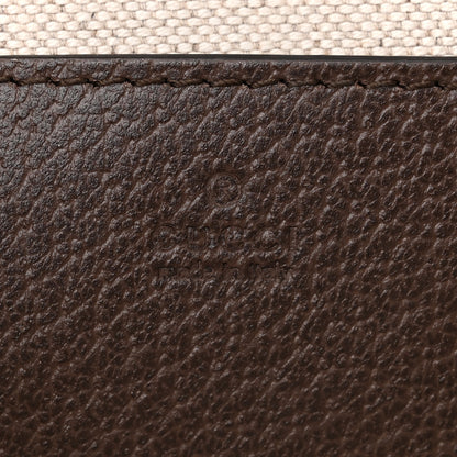 Gucci GG Supreme Monogram Textured Dollar Calfskin Web Mini Ophidia Envelope Shoulder Bag Beige Ebony 6 of 11