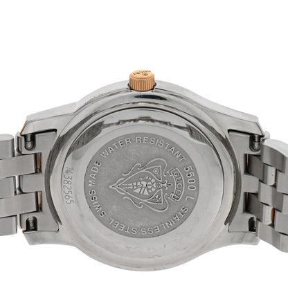 Gucci Stainless Steel Diamond Mother of Pearl 27mm 5500L Two Tone Quartz Watch 4 of 4