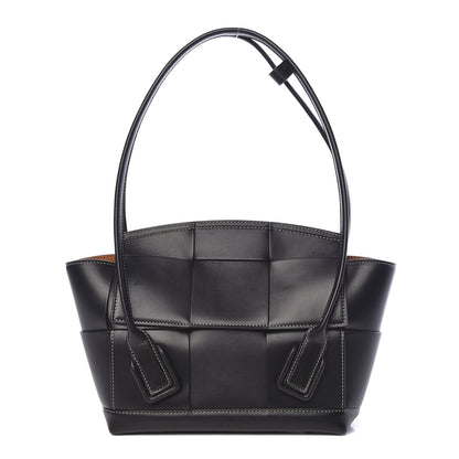 Bottega Veneta French Calfskin Maxi Intrecciato Small Arco Black 1 of 10