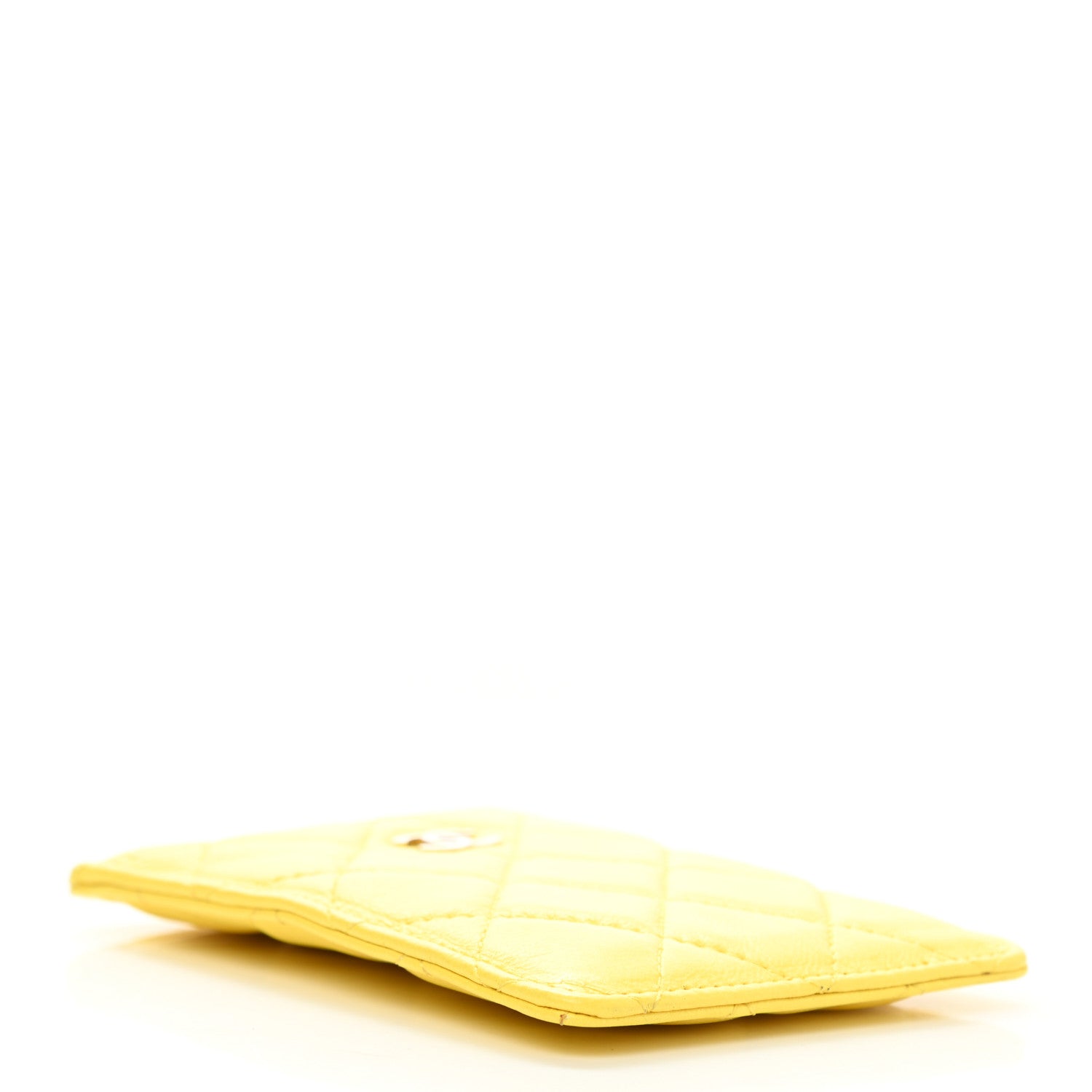 Chanel Lambskin Quilted iPhone Case Yellow 4 of 9