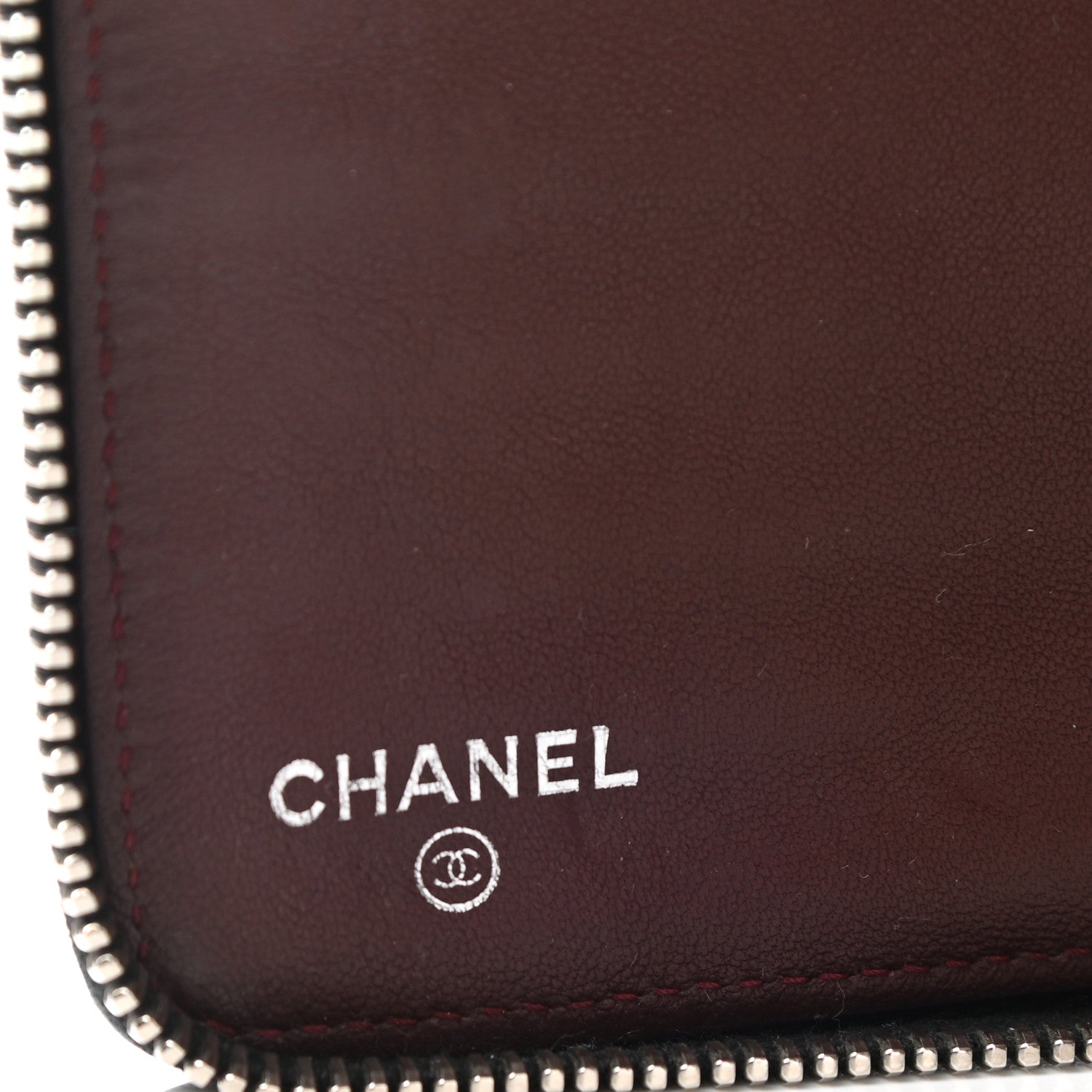 Chanel Lambskin Quilted Large Zip Around Organizer Wallet Black 6 of 12