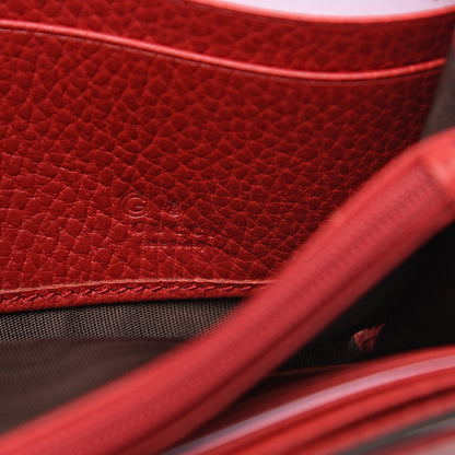 Gucci Dollar Calfskin Interlocking G Continental Wallet Red 5 of 6