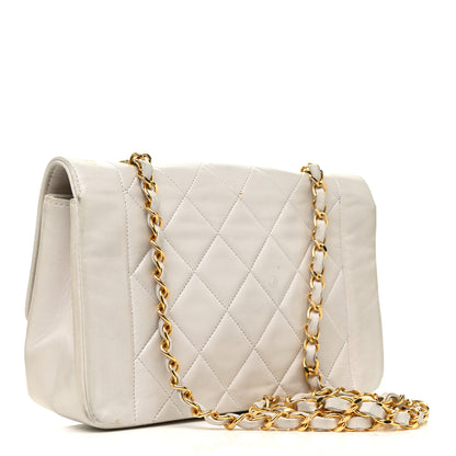 Chanel Lambskin Quilted Medium Single Flap White 3 of 24