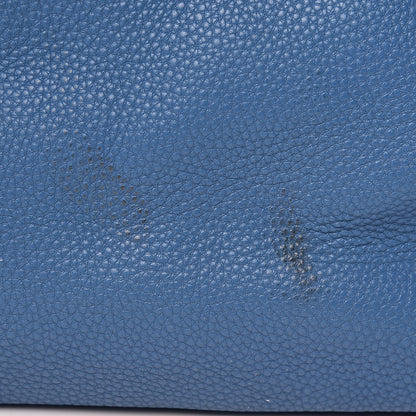 Prada Vitello Daino Side Pocket Tote Cobalto 11 of 18