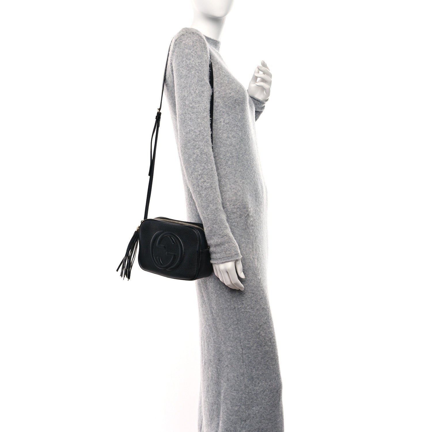 Gucci Pebbled Calfskin Small Soho Disco Bag Black 2 of 15