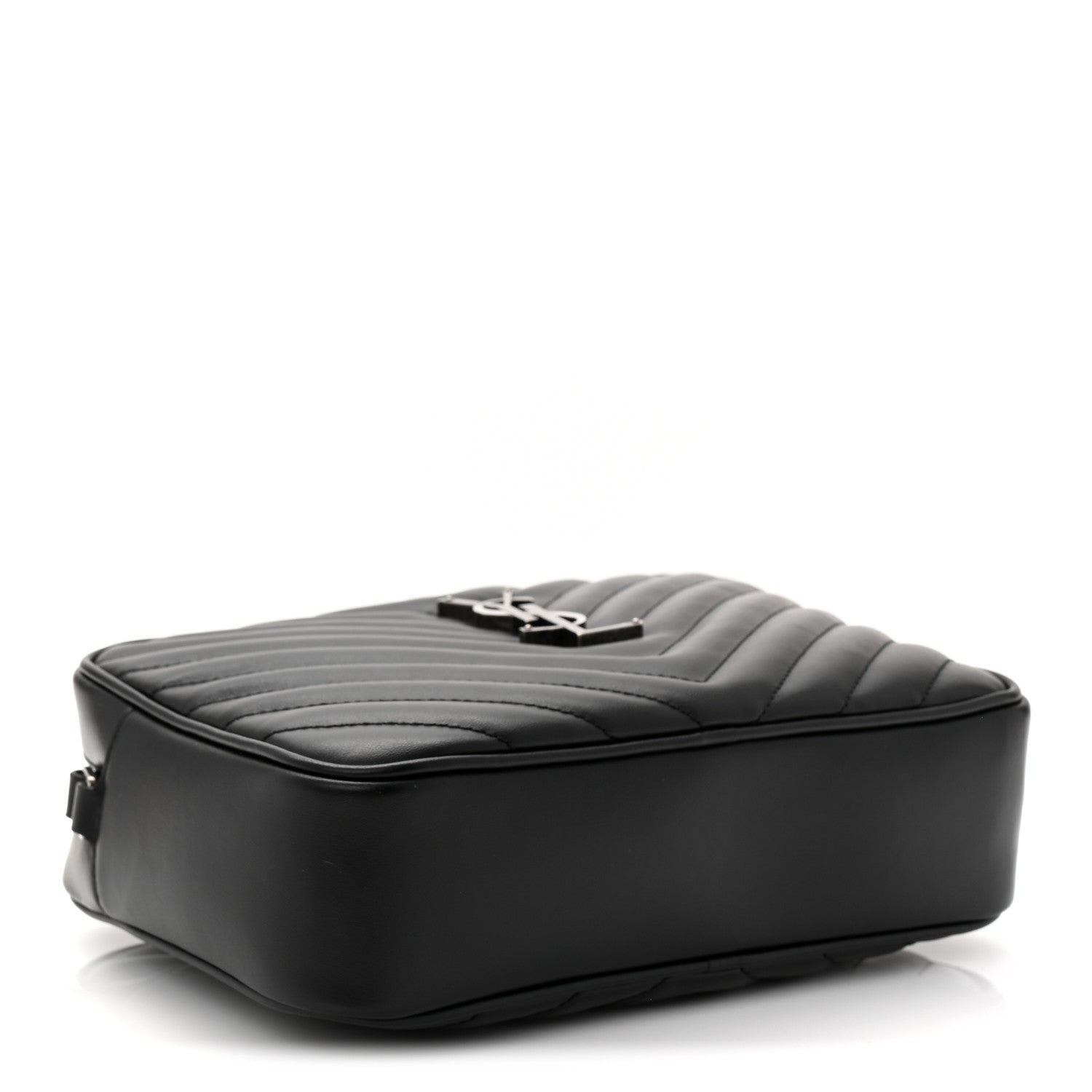 Saint Laurent Calfskin Matelasse Monogram Lou Camera Bag Black 4 of 11