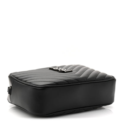 Saint Laurent Calfskin Matelasse Monogram Lou Camera Bag Black 4 of 11