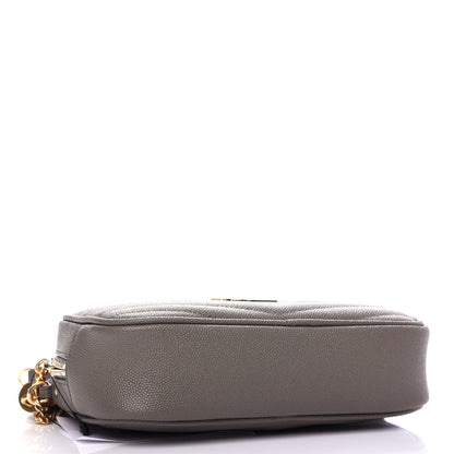 Saint Laurent Grain De Poudre Matelasse Monogram Mini Lou Camera Bag Fog 4 of 11