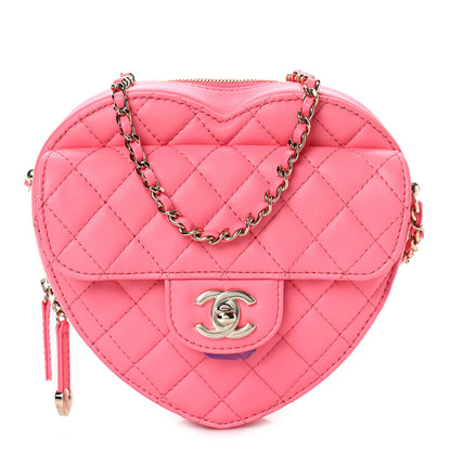 Chanel Lambskin Quilted CC In Love Heart Bag Pink 1 of 9
