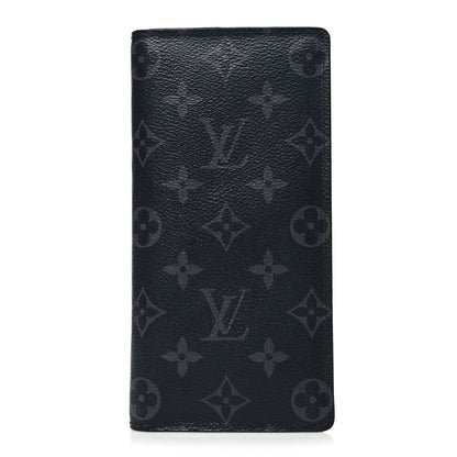 Louis Vuitton Monogram Eclipse Brazza Wallet 1 of 8