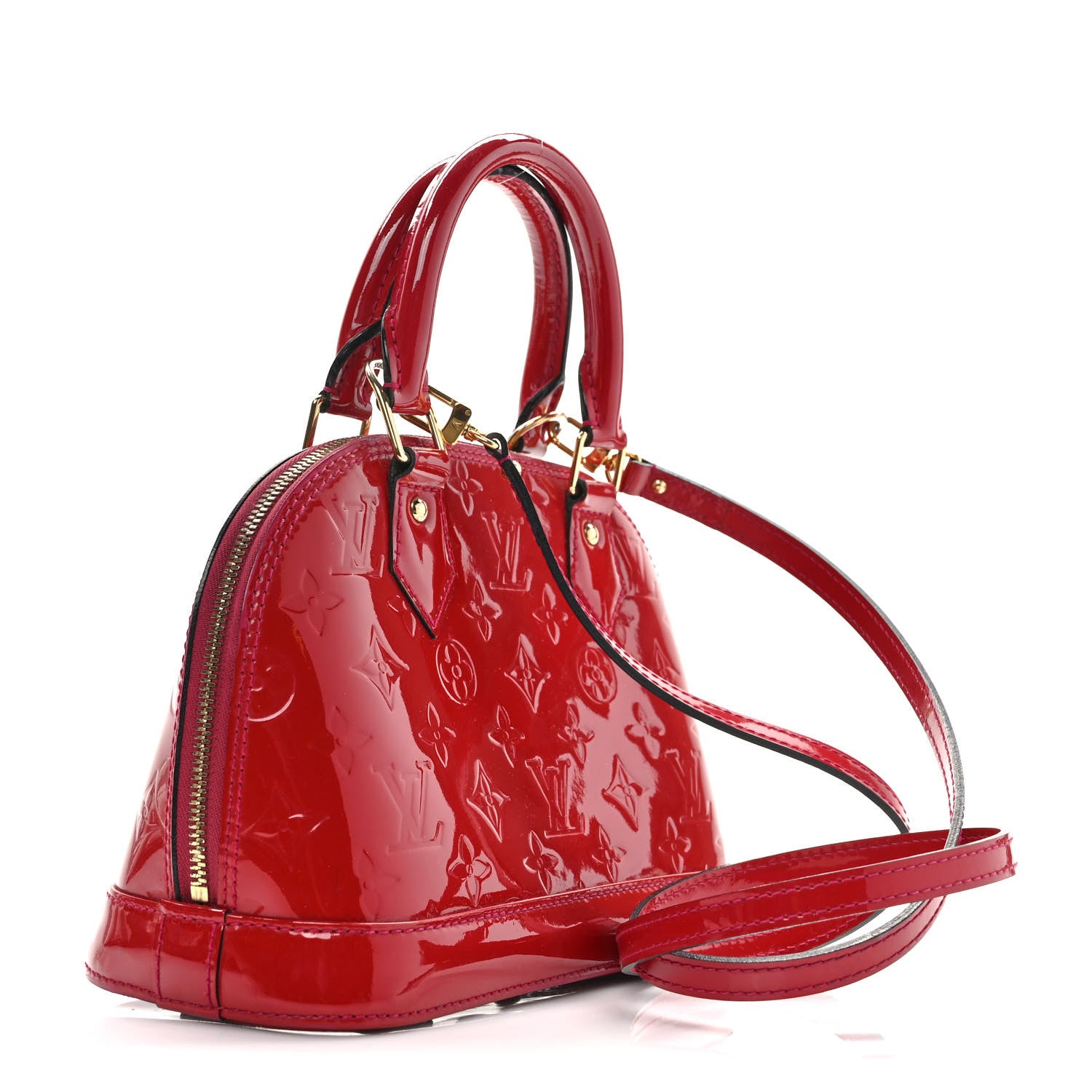 Louis Vuitton Vernis Alma BB Cherry 3 of 8