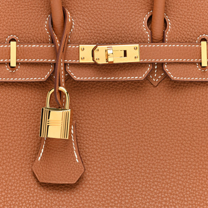 Hermes Togo Birkin 25 Gold 8 of 11
