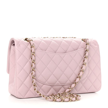 Chanel Caviar Quilted Medium Double Flap Light Pink 3 of 12