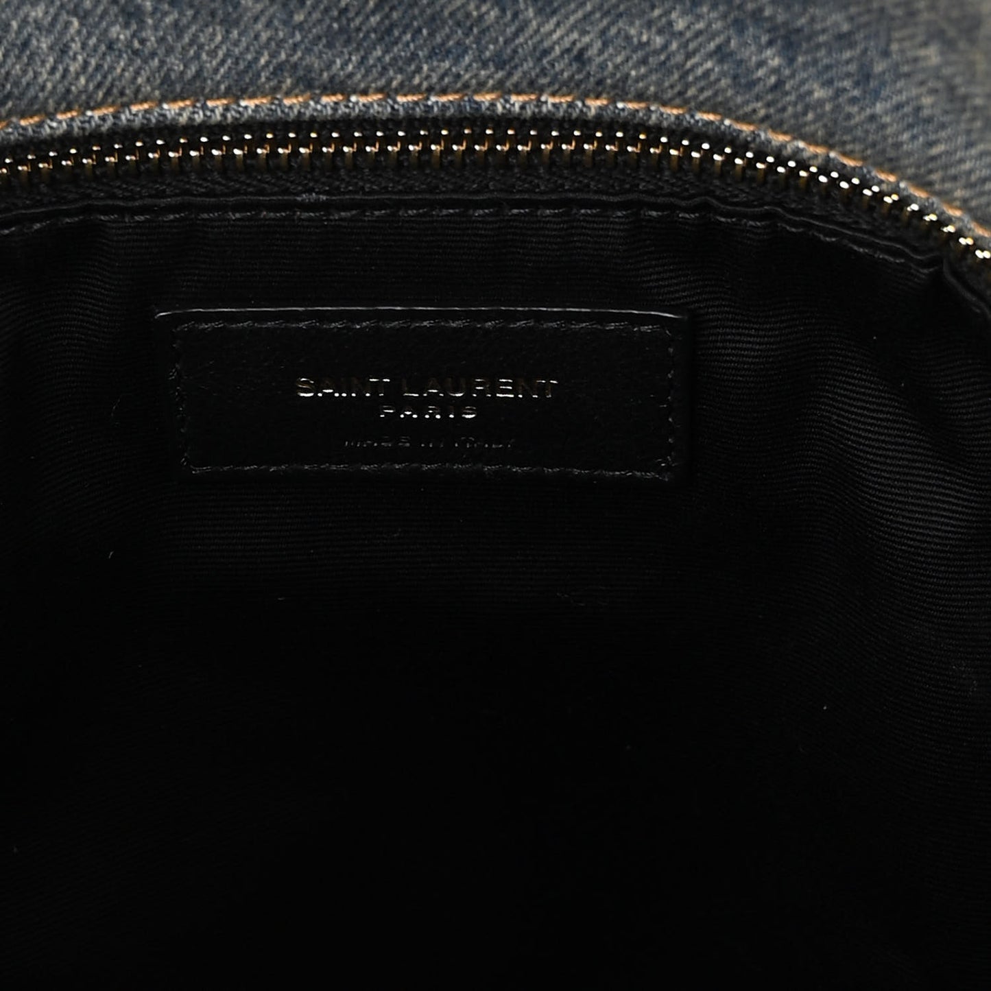 Denim Quilted Medium Loulou Puffer Monogram Chain Satchel Blue Cinnamon