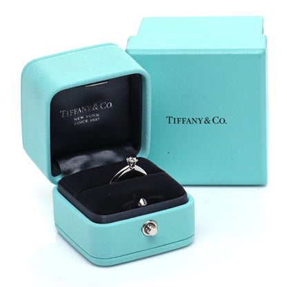 Tiffany Platinum Diamond .22ct Solitaire Engagement Ring 49 5 7 of 7