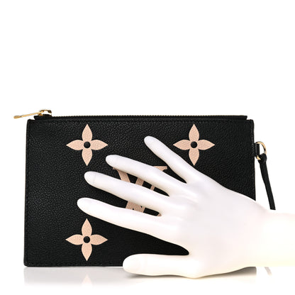 Louis Vuitton Empreinte Monogram Giant Neonoe MM Pochette Black Beige 2 of 6