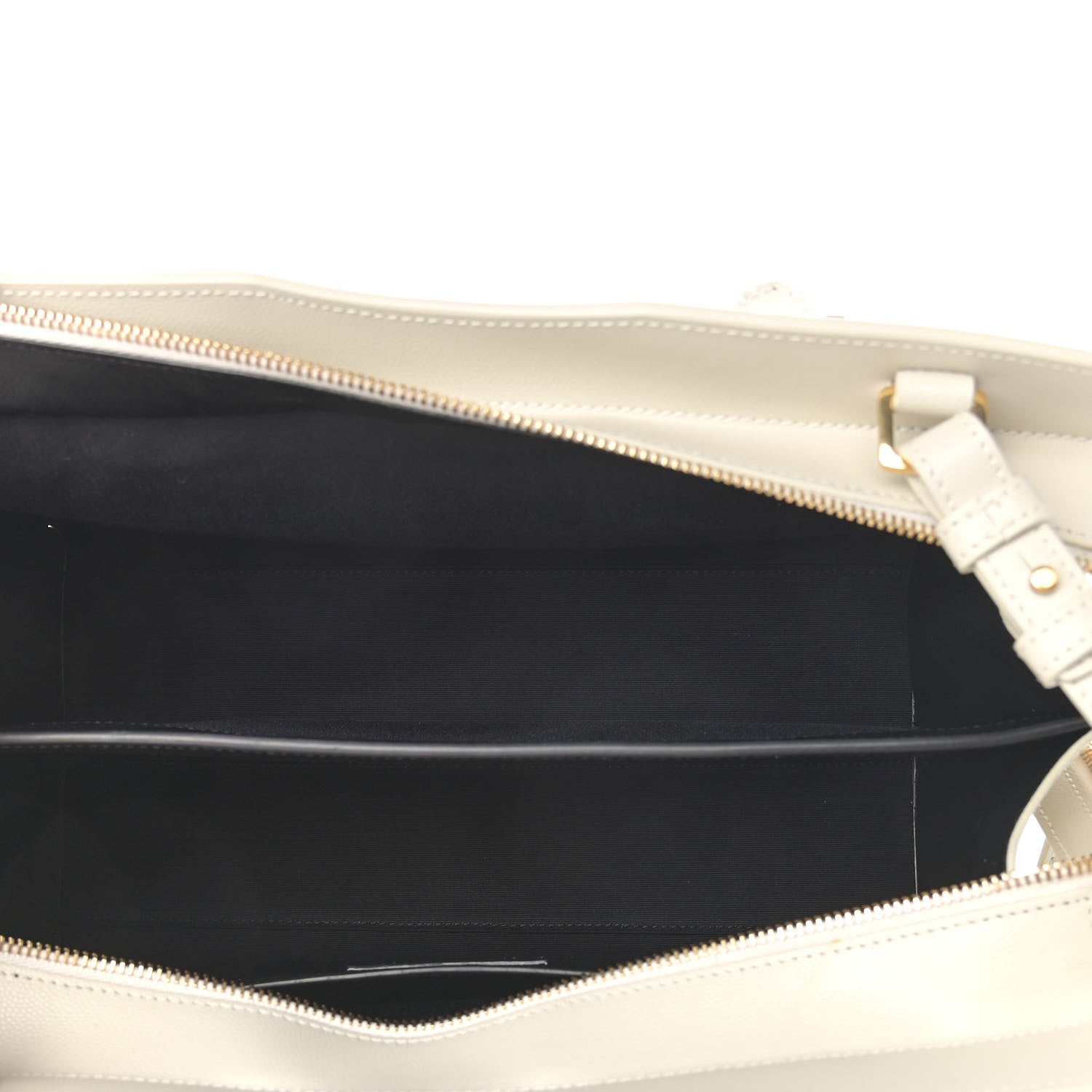 Saint Laurent Shiny Calfskin Medium Uptown Tote White 7 of 14