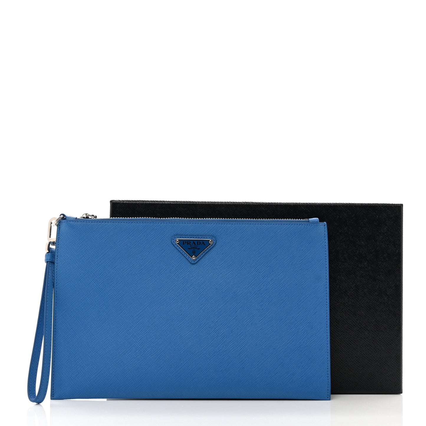 Saffiano Flat Wristlet Pouch Marea