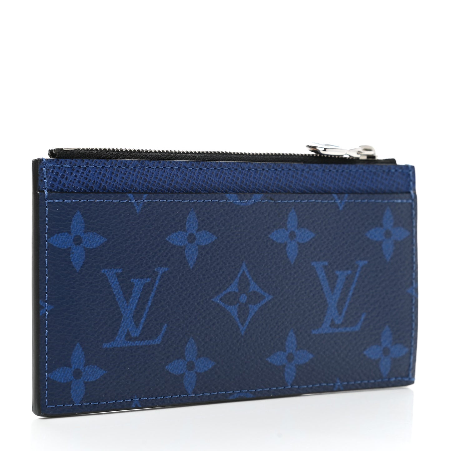Monogram Taiga Coin Card Holder Cobalt