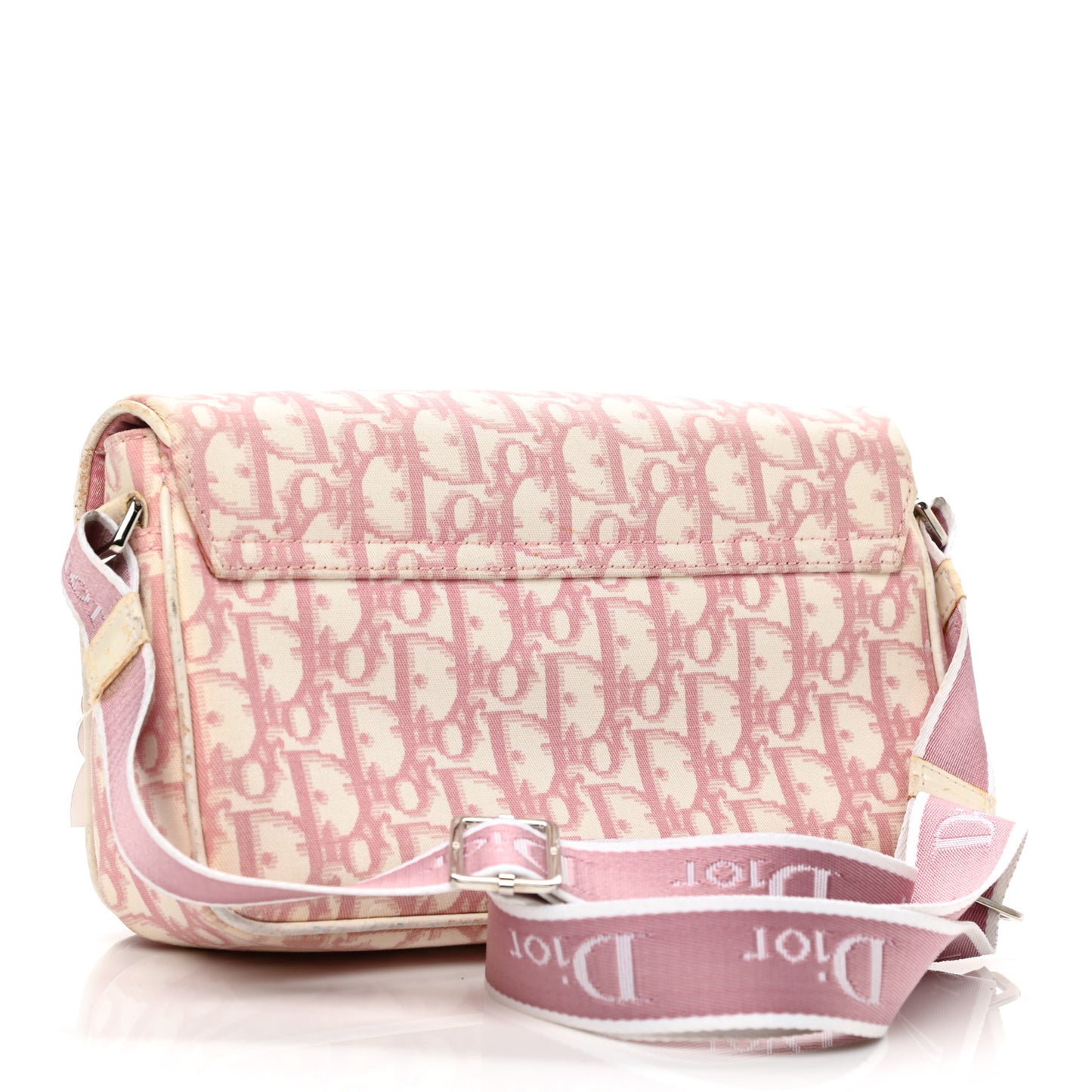Monogram Girly Flap Reporter Rose Clair