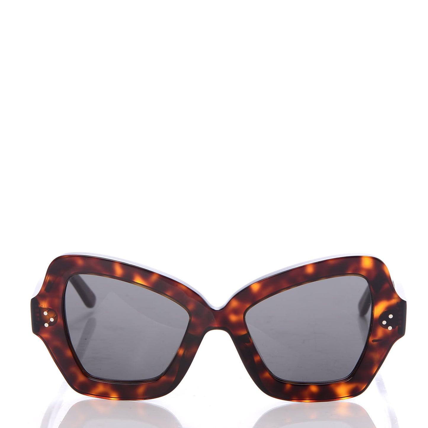 Acetate Butterfly Sunglasses CL 40067I Red Havana Smoke