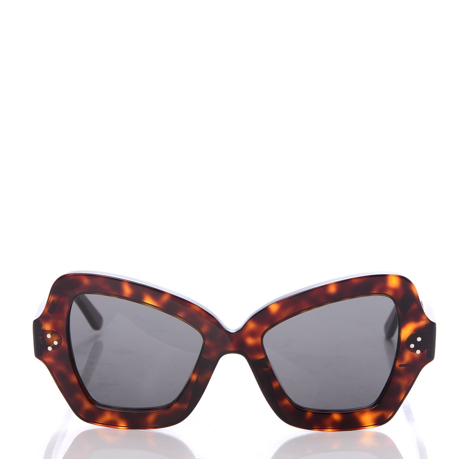 Celine Acetate Butterfly Sunglasses CL 40067I Red Havana Smoke 2 of 6