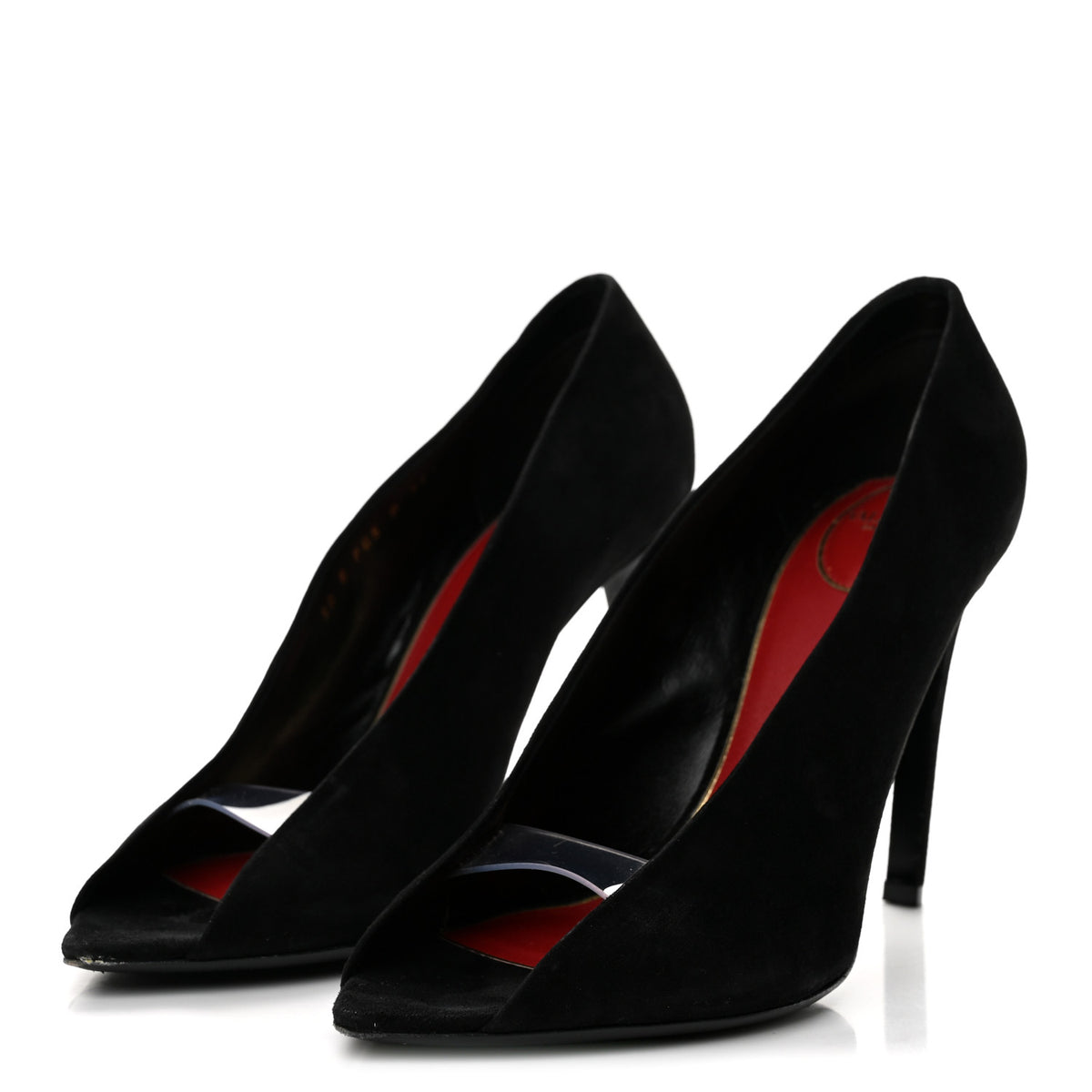 Suede Révélé 105mm Pumps 38.5 Black