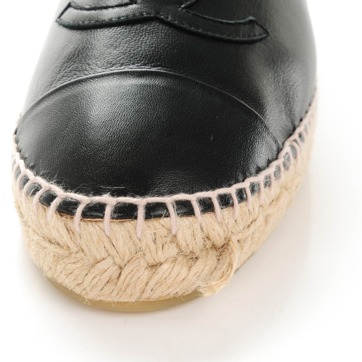 Lambskin CC Espadrilles 39 Black