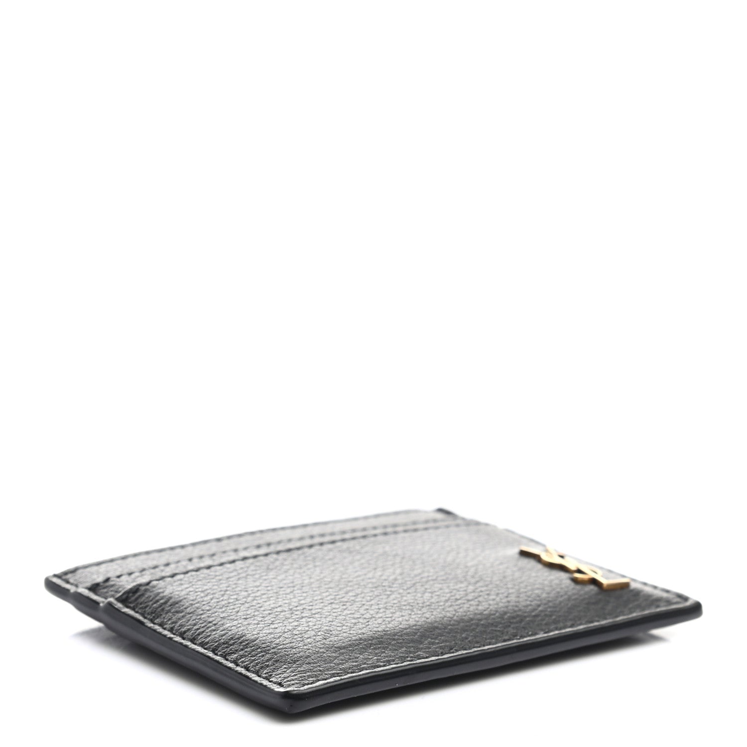 Saint Laurent Grained Calfskin Credit Card Case Black 4 of 7