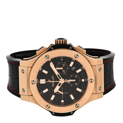 Hublot 18K Rose Gold Alligator 44mm Big Bang Automatic Watch Black 301.PX.1180.RX 2 of 4