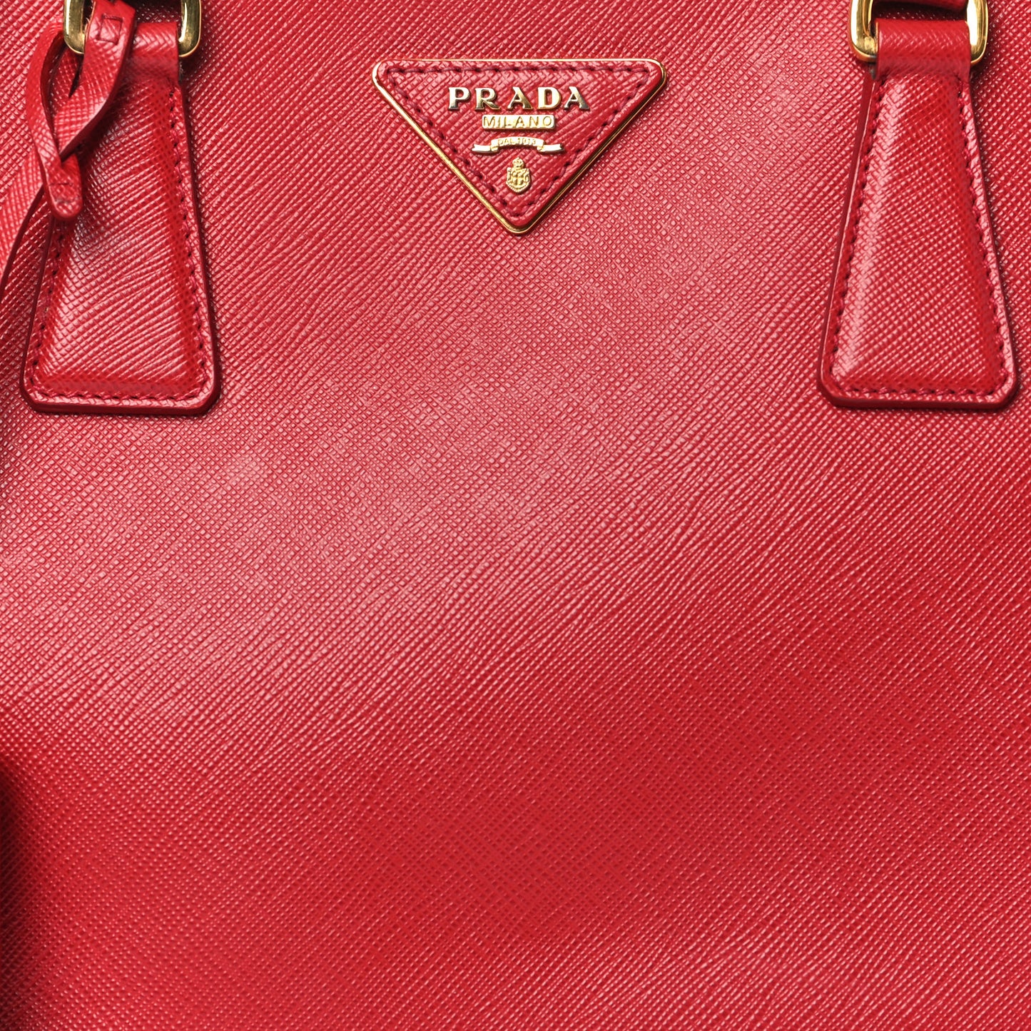 Saffiano Small Galleria Double Zip Tote Fuoco
