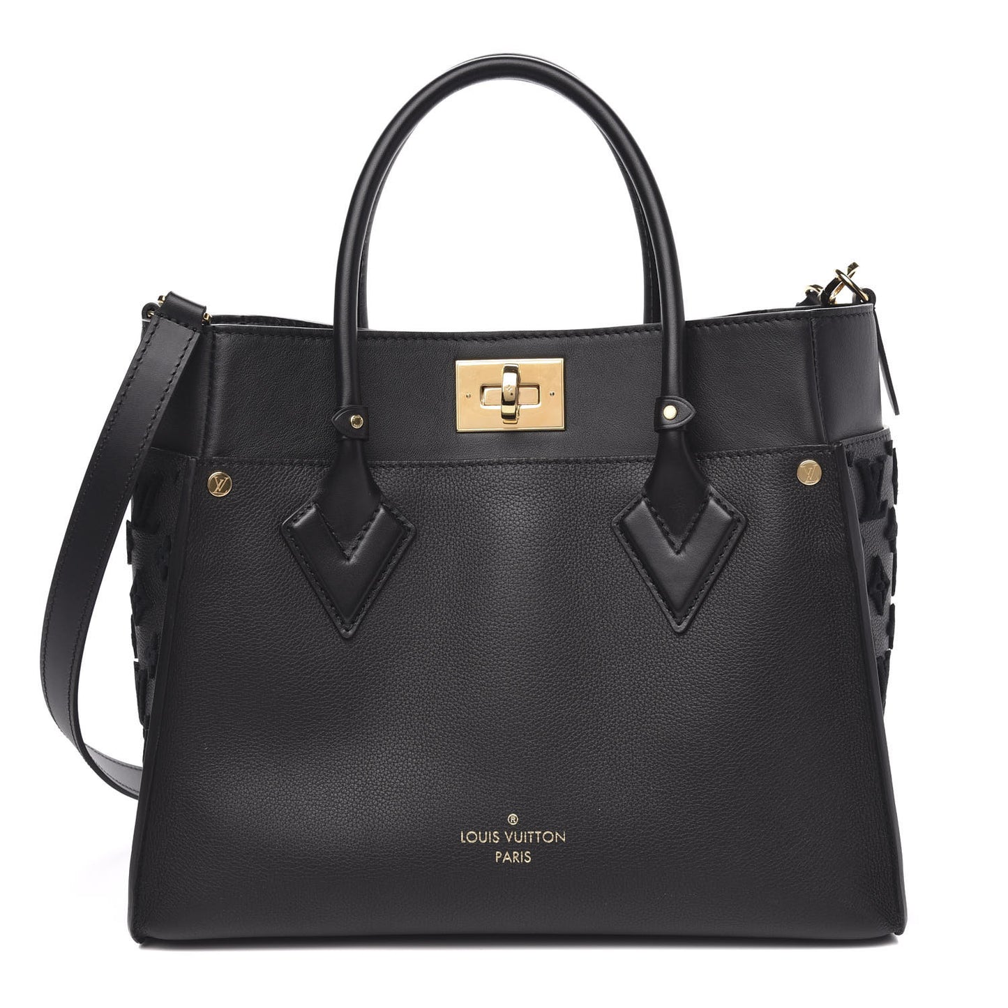 Calfskin Monogram Tufting On My Side Black